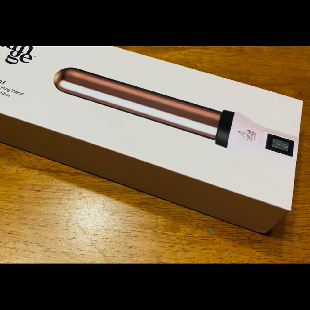 LANGE L'ANGE ONDULE' 25MM TITANIUM CURLING WAND - NEW IN BOX